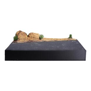 微景观地面模型微缩地台公路石头小山户外野外微场景沙盘造景摆拍