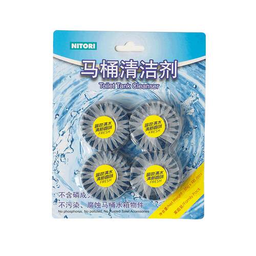 NITORI宜得利家居家用清洁用品马桶清洁剂纯蓝泡泡50g*4C205C