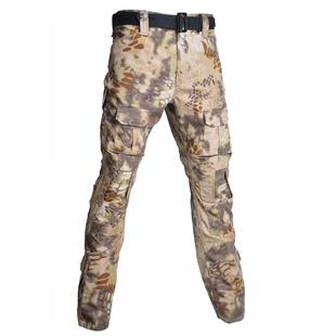 战术裤男户外废墟迷彩体能军训裤耐磨工装裤春秋束脚长裤