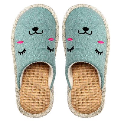 防滑厚底可爱风透气吸汗地板拖鞋