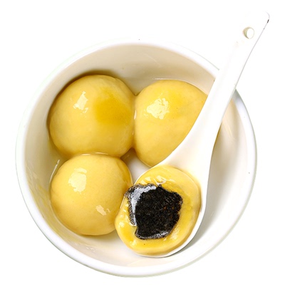 顾一盒低GI大黄米无蔗糖汤圆软糯网红黑芝麻元宵速冻小圆子半成品