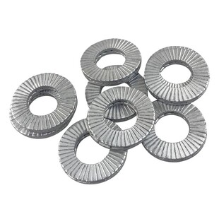 DIN25201双叠自锁垫圈防滑防松子母垫圈镀达克罗双层双面齿垫片
