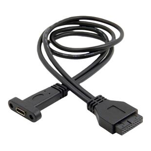 USB-C母转2.0-9pin 主板20p台式USB 3.1 USB-C母转3.0 19pin公头