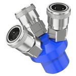 气动空压机气泵配件大全圆二通SMY气管三叉圆三通C式自锁快速接头