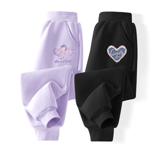 真维斯童装女童裤子春秋薄款不加绒女孩2026新款长裤儿童春装卫裤