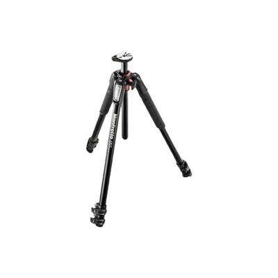 Manfrotto/曼富图MT055XPRO3铝合金三节专业单反相机稳定三脚架中轴横置摄影摄像支架云台