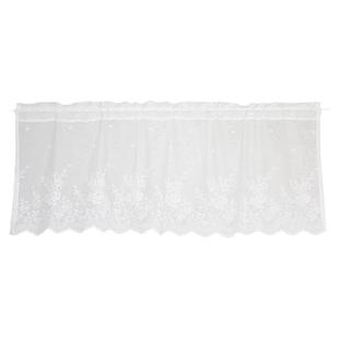 鸢尾乡旅免打孔忆初蕾丝帘头半帘定制半透窗纱卧室厨房小窗帘门帘