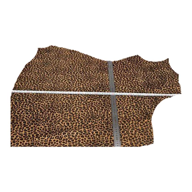 豹纹马毛皮毛一体头层真马皮鞋靴箱包沙发抱枕服装手工DIY皮料