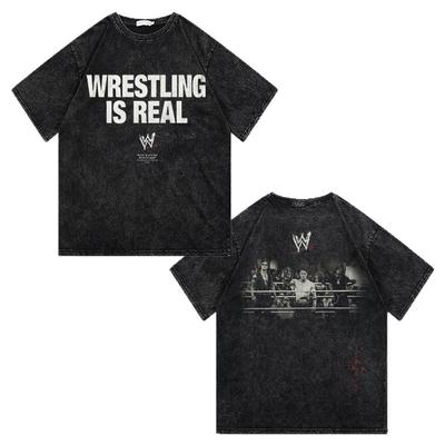 CLFC travisscott嘻哈摔跤强森 约翰塞纳WRESTLING IS REAL长短袖