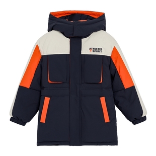 【90白鸭绒】POLOWALK童装男童羽绒服25冬新品可脱帽保暖长袖上衣