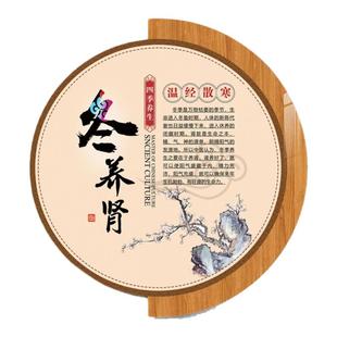 四季中医养生馆背景墙装饰挂画美容院墙面装饰画形象墙楼梯文化墙
