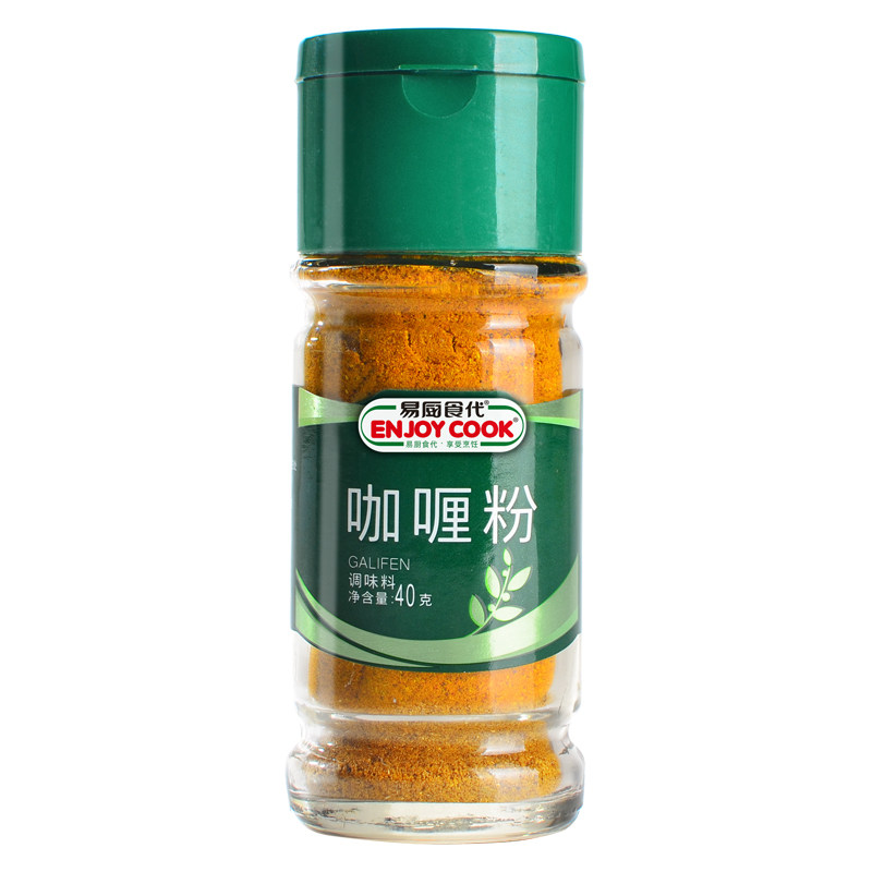 易厨食代咖喱粉 咖喱鸡肉块牛肉炒饭佐料日式黄咖喱调味料瓶装40g