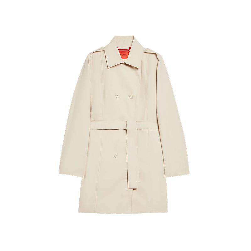 MAX&Co.女装简约通勤多色双排扣翻领系带风衣外套6021035302