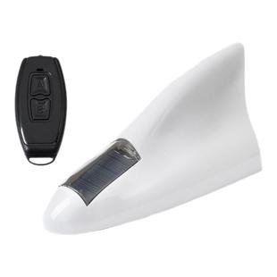 汽车鲨鱼鳍太阳能爆闪灯带天线灯防追尾车顶尾翼改装警示遥控雾霾