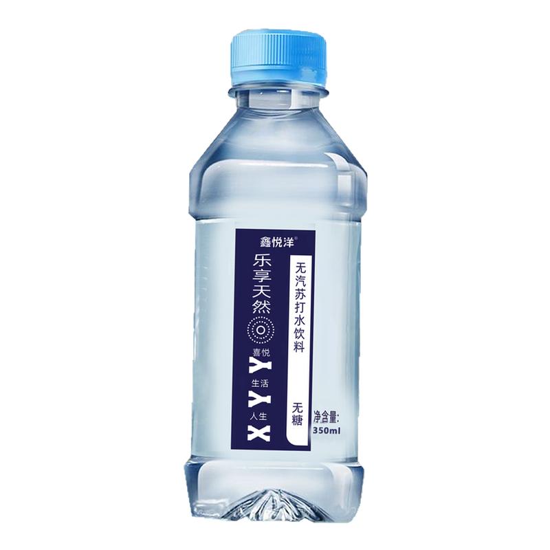 苏打水24瓶*350ml整箱弱碱性水无糖0脂0卡原味非矿泉饮品特价批发
