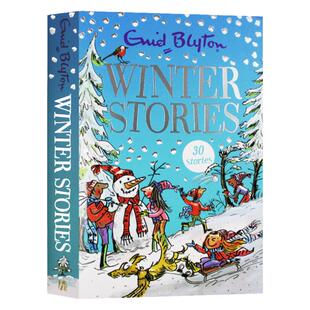 伊妮德布莱顿冬日故事30个故事合集 英文原版 Enid Blyton Winter Stories Contains 30 classic tales儿童桥梁章节书进口英语书籍