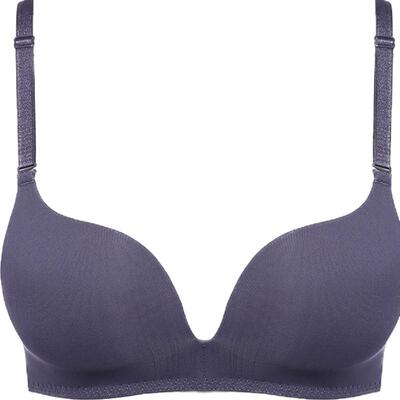 古今极简光面纯色透气文胸内衣