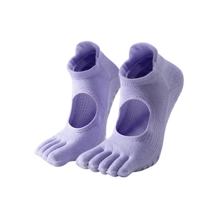 佑美瑜伽袜子防滑专业女普拉提五指袜室内运动健身防滑袜夏分趾袜