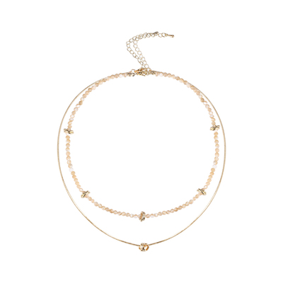 烁玉鎏金新中式叠戴项链