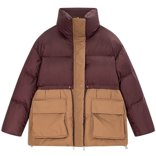 【90白鸭绒】Juicy Couture橘滋羽绒服女抽绳收腰外套