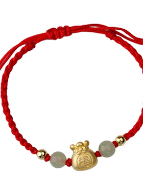 福袋红色手绳女款轻奢小众本命年