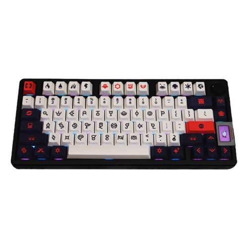 未知图腾R3键帽侧刻背光键帽原厂高度PBT热升华124键小全套