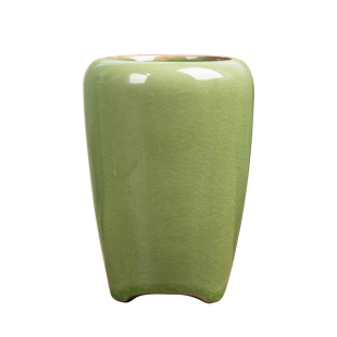 哥窑高款兰花花盆陶瓷复古家用绿植特价清仓文竹大小口径托盘盆栽