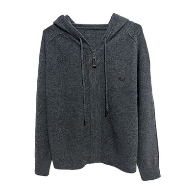 连帽针织外搭开衫女毛衣外套上衣