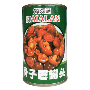 香嫩滑子蘑罐头400g新鲜清水蘑菇菌菇真菌开罐即食腌制煲汤食用菌