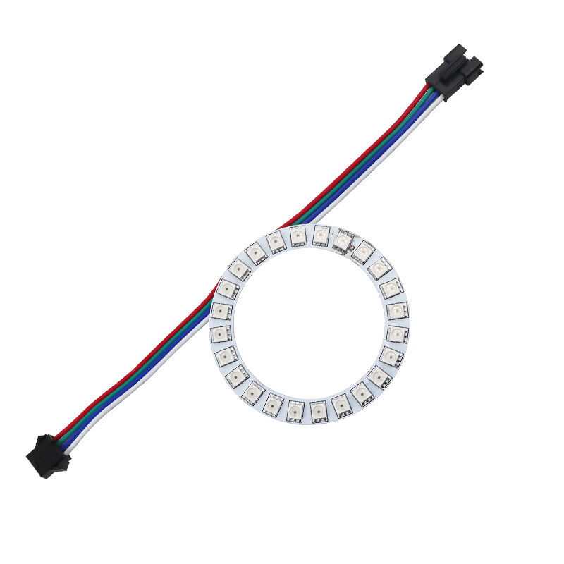 12V WS2815断点续传全彩幻彩灯圈/天使之眼/LED圆形灯环跑马流水
