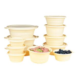 玉米淀粉一次性可降解餐盒外卖打包盒食品级家用饭盒可微波炉加热