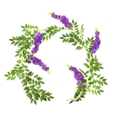 仿真紫藤花藤条假花管道装饰缠绕