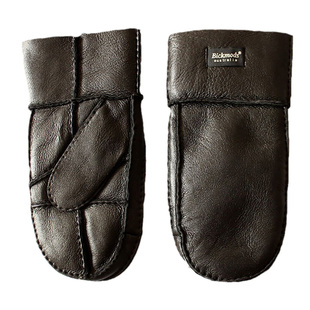 羊皮毛一体连指手套男真皮大闷子户外冬季防风保暖电动摩托车骑行