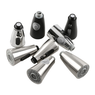 厨房抽拉式水龙头替换喷头专用配件小花洒防溅出水嘴洗手加长接口