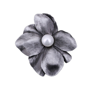 复古轻奢珍珠花朵胸针金属diy装饰配饰精致优雅感时尚花苞饰品