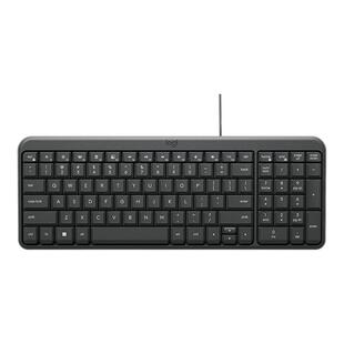 罗技K106键盘紧凑型有线办公K120 防泼溅设计轻音舒适M86键鼠套装
