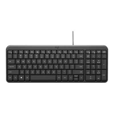 罗技K106/K120紧凑型有线办公键盘USB接口防泼溅设计M91P键鼠套装