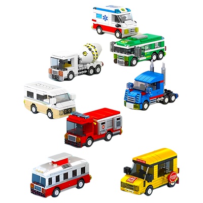 2025年新款汽车积木益智3到6岁