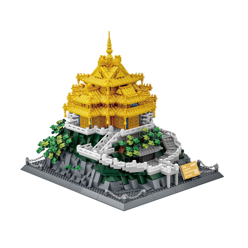 6234河南老君山中国名古建筑积木