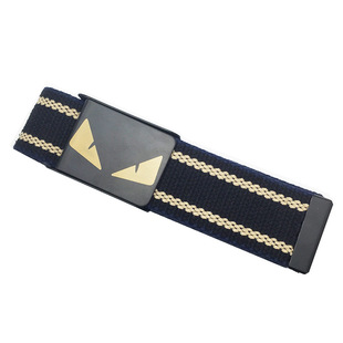 韩版皮带男女潮ins个性青年学生帆布腰带百搭简约休闲平滑扣裤带