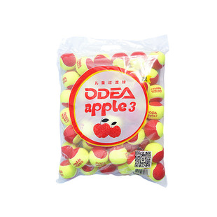 欧帝尔odear 袋装儿童网球 软式网球 大红球 初学男女通用apple