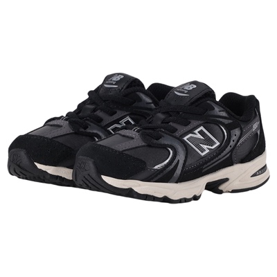New Balance nb童鞋男女0-4岁小童秋冬潮酷黑革面运动鞋IZ530BMT
