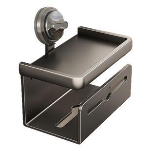 卫生间吸盘纸巾盒洗手间浴室免打孔厕所卷纸置物架壁挂抽纸盒架