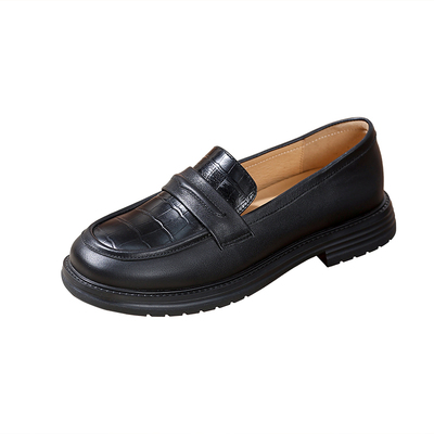 Camel/骆驼女鞋26春季新款一脚蹬懒人乐福鞋女真皮通勤休闲单鞋