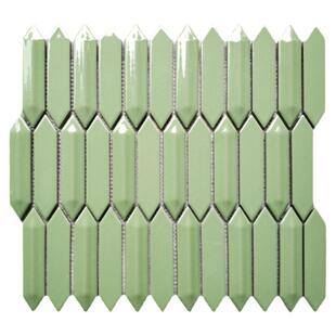 北欧网红墨绿色箭头陶瓷砖马赛克卫生间浴室背景墙砖洗手台吧台砖