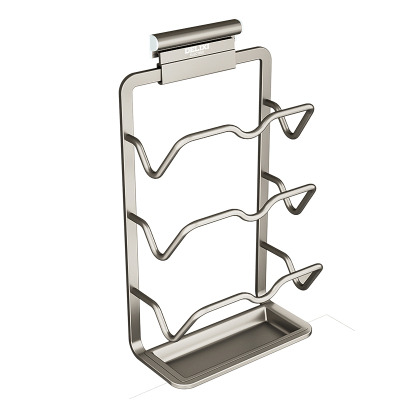 德力西免打孔锅盖架壁挂式多功能