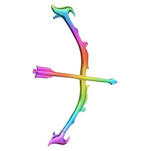 彩色天使蝴蝶翅膀气球弓箭儿童无毒生日表演道具充气背饰夜市摆摊