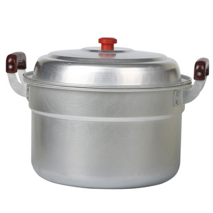 大铝锅蒸锅加厚加深老式铝汤锅家用清仓超大号40cm免邮费烧水锅小