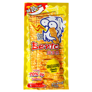 泰国进口零食bento拌多乐手撕鱿鱼片辣条香甜辣味鱿鱼干鱿鱼丝20g