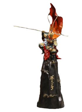 黄铜中式齐天大圣猴子型客厅摆件